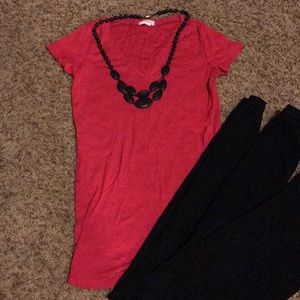 Pink Maternity/Postpartum Tee S